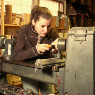 Photo of Louise Hibbert at work